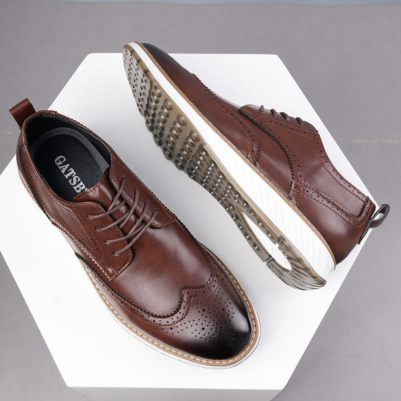 Leatherworking Classic - Chaussures d'affaires décontractées pour hommes, style