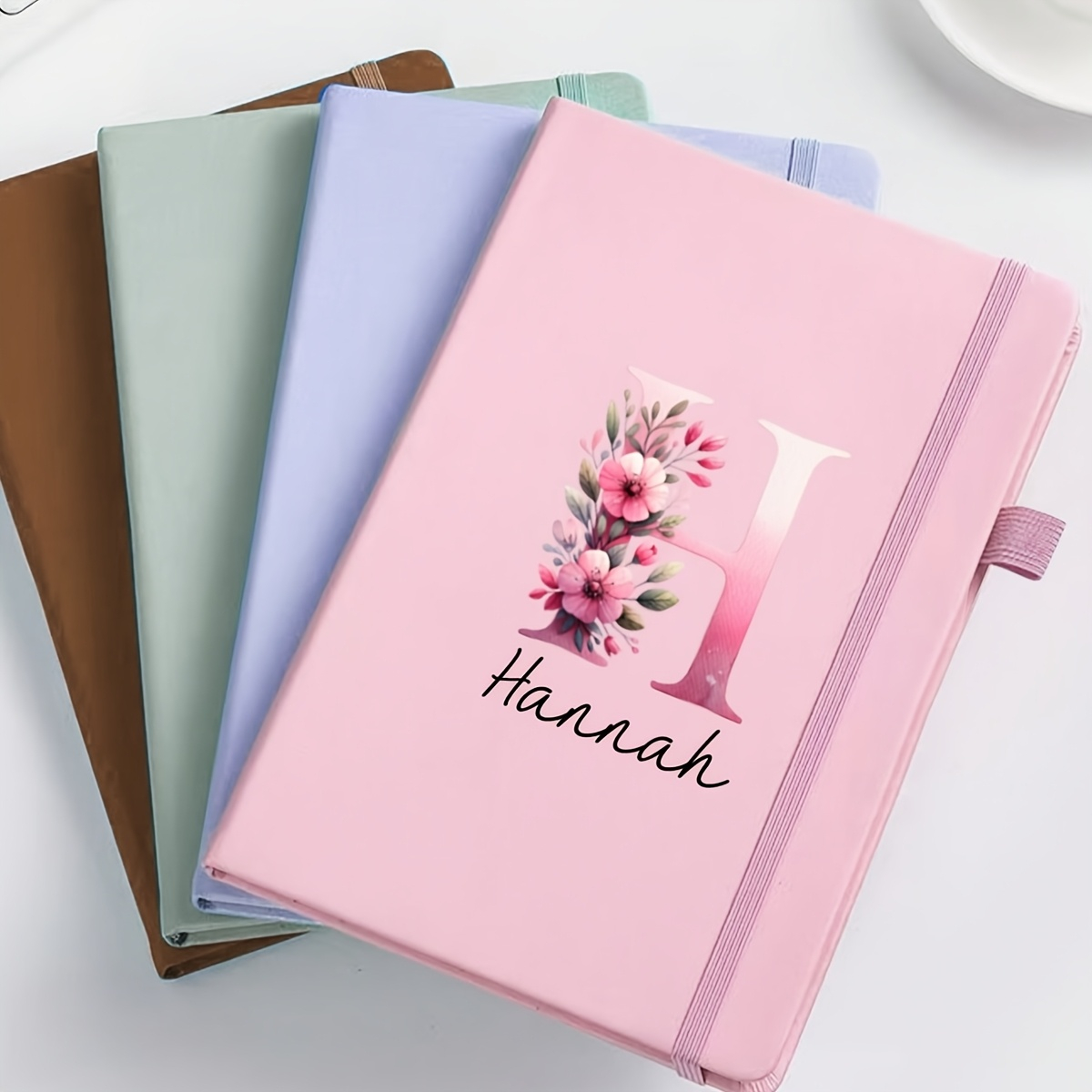 Leather Work Notepad - Carnet en cuir personnalisé avec nom,