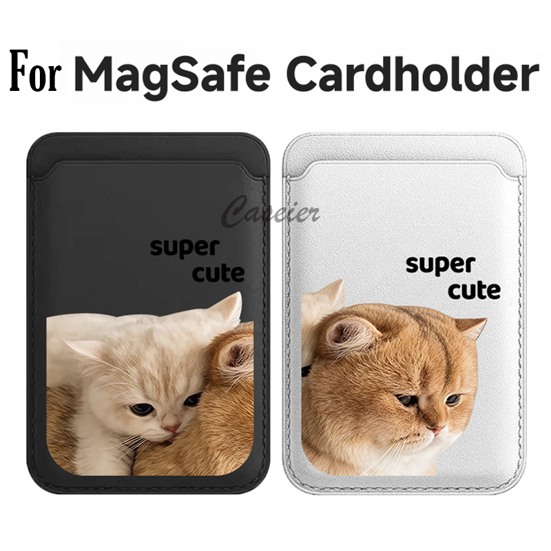 Leatherwork Drawing - Porte-cartes magnétique super mignon à motif