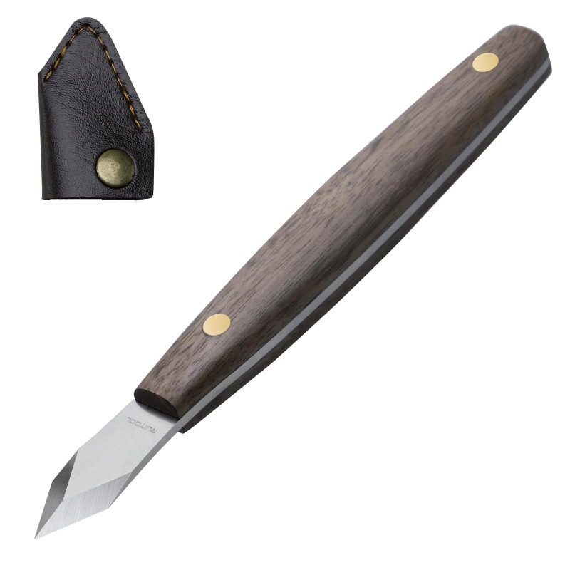 Leatherwork Knife Sheath - Couteau à découper fait à la