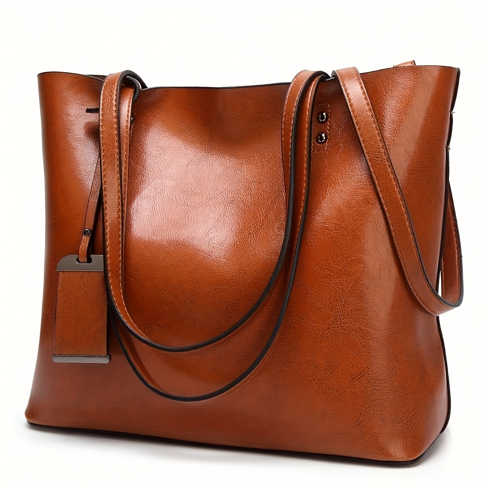 Leatherworking Classic - Sac à main fourre-tout en cuir