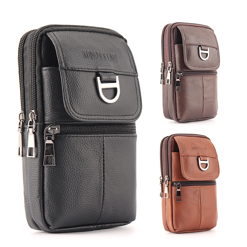 Leather Work Bag Mens - Sac banane en cuir pour homme
