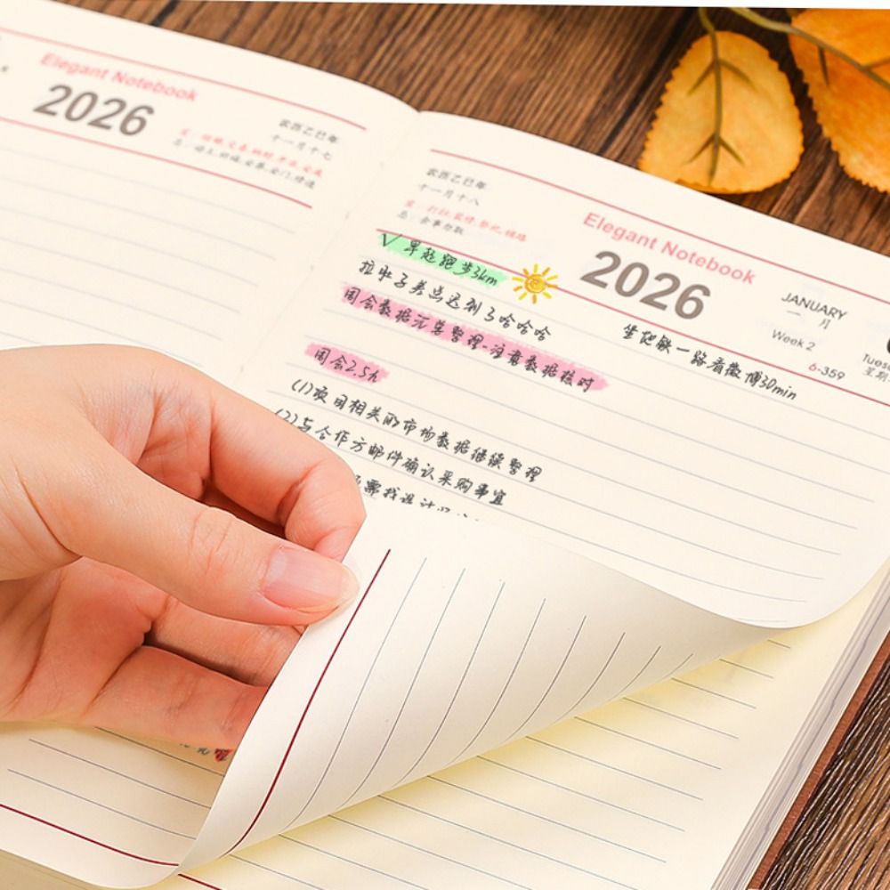 Agenda en cuir PU 2026, bloc-n - Leather Work Notepad avis et prix