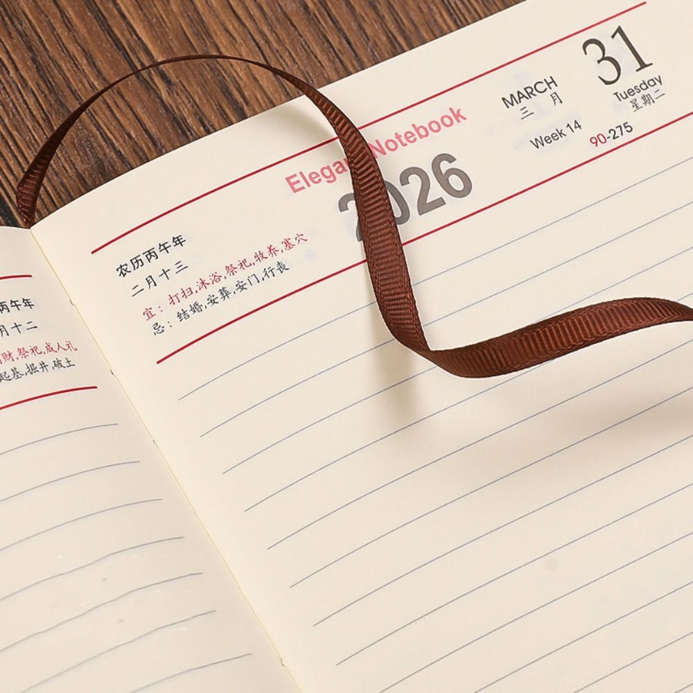 Agenda en cuir PU 2026, bloc-n - Leather Work Notepad avis et prix