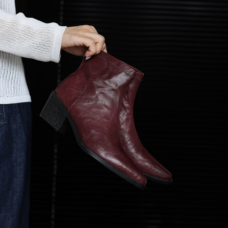 Nouvelles bottes pour femmes e - Leather Work Women Shoes avis et prix