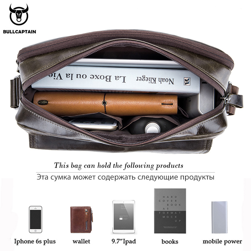 BULLCAPTAIN sac à bandoulière  - Leather Work Bag Mens avis et prix