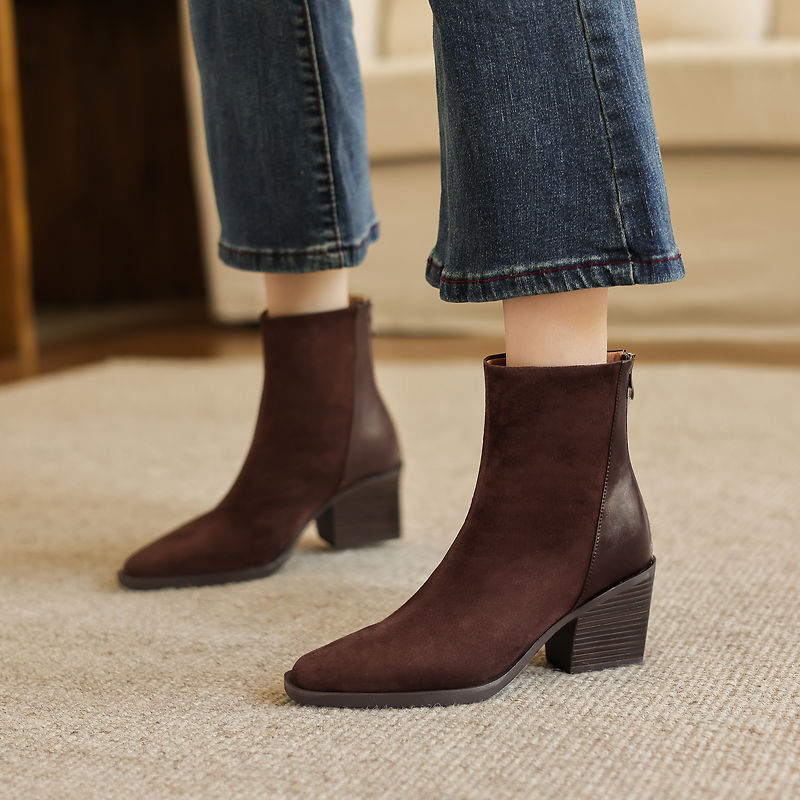 Nouvelles Bottes en Cuir Vérit - Leather Work Women Shoes avis et prix