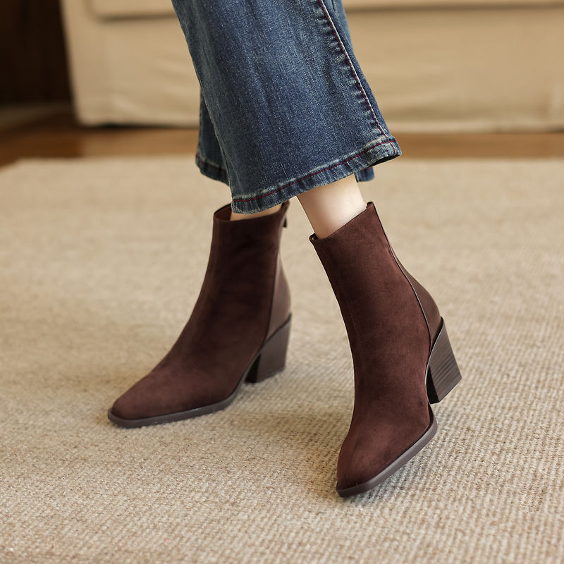 Nouvelles Bottes en Cuir Vérit - Leather Work Women Shoes avis et prix