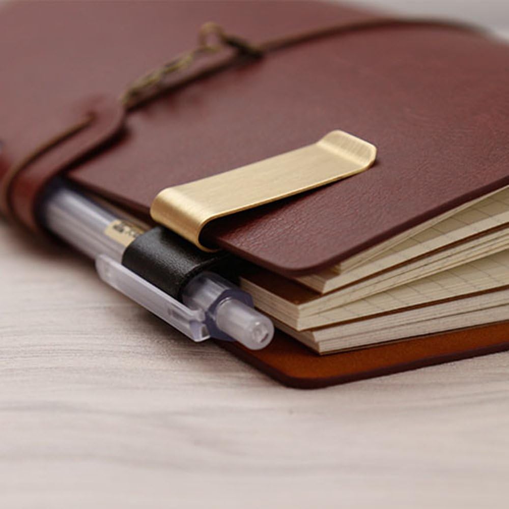 Porte-stylo en cuir et laiton  - Leather Work Notepad avis et prix