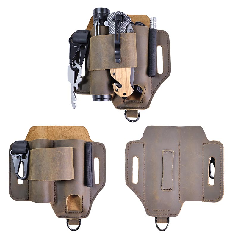 Sac banane tactique en cuir vé - Leatherwork Knife Sheath avis et prix
