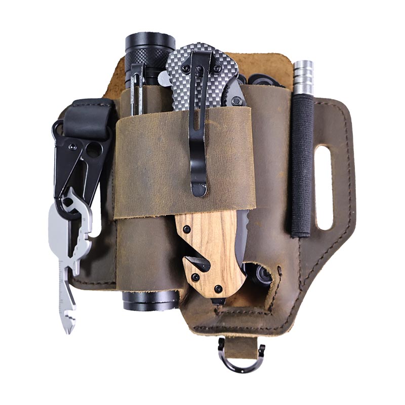 Sac banane tactique en cuir vé - Leatherwork Knife Sheath avis et prix