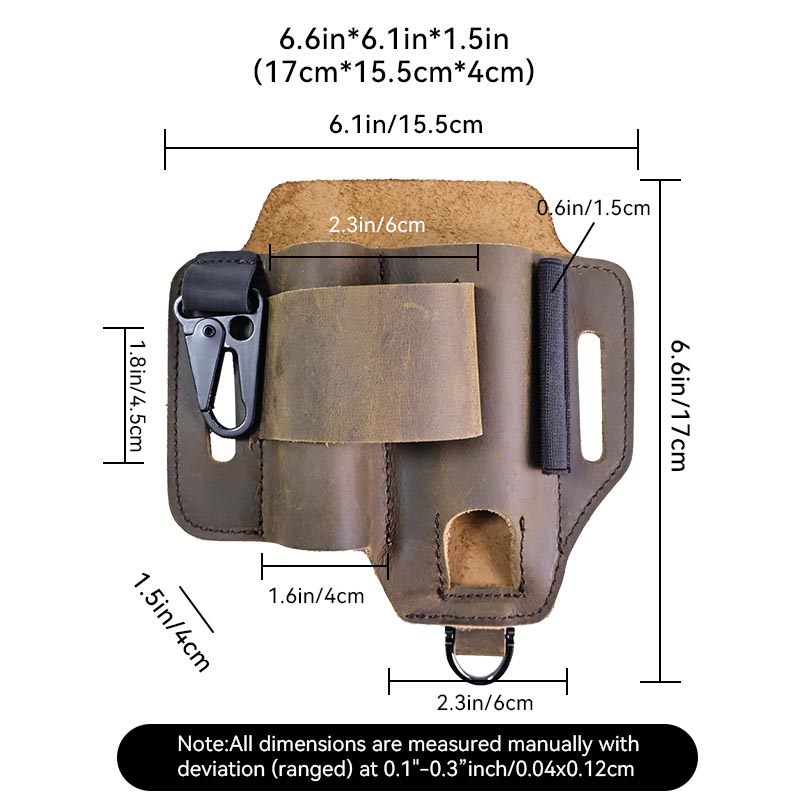 Sac banane tactique en cuir vé - Leatherwork Knife Sheath avis et prix