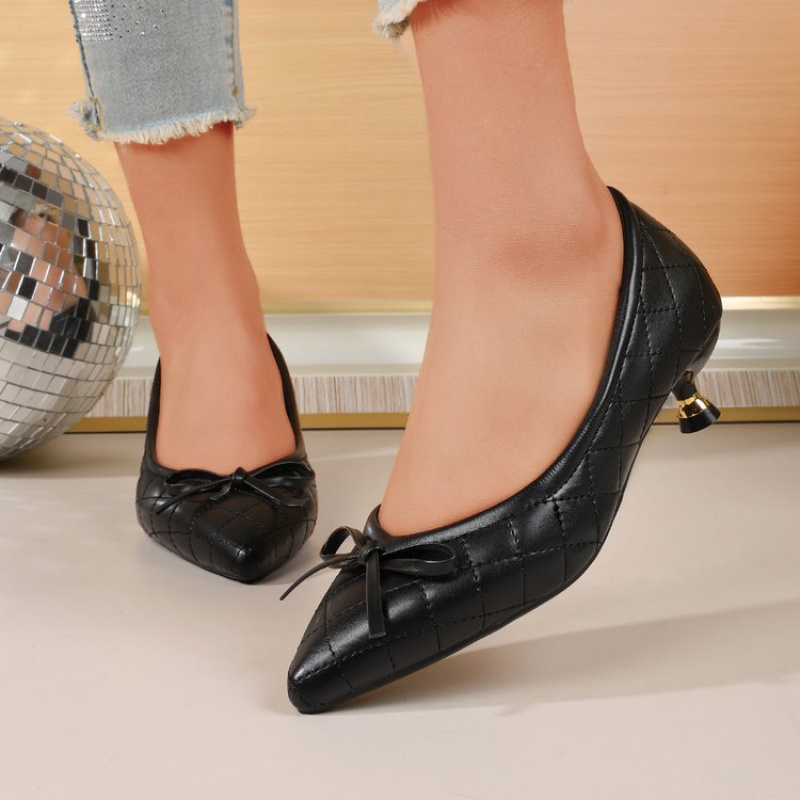 Escarpins Vintage Bout Pointue - Leather Work Women Shoes avis et prix
