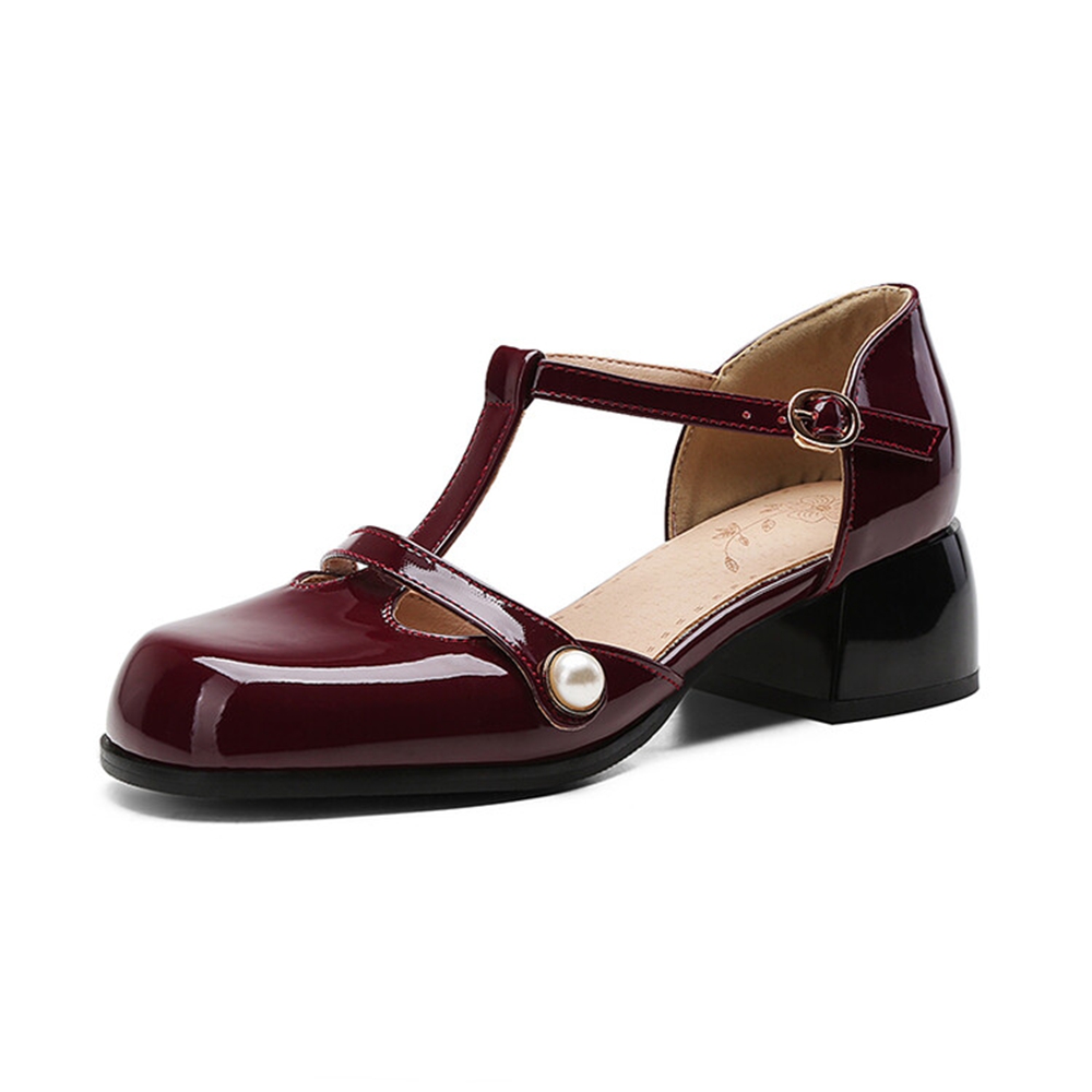 Sandales à talons épais pour f - Leather Work Women Shoes avis et prix