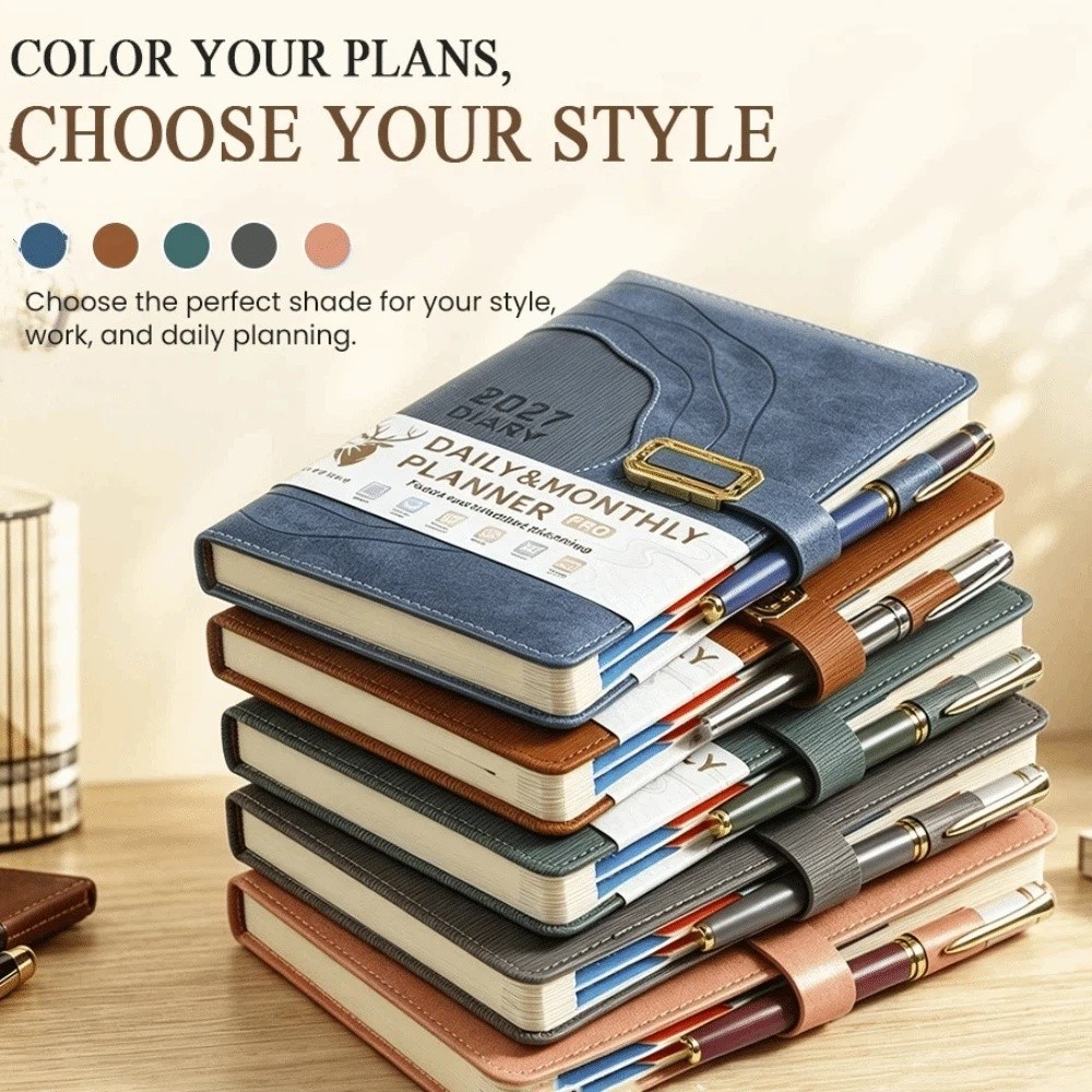 Carnet de notes épaissi 2027,  - Leather Work Notepad avis et prix