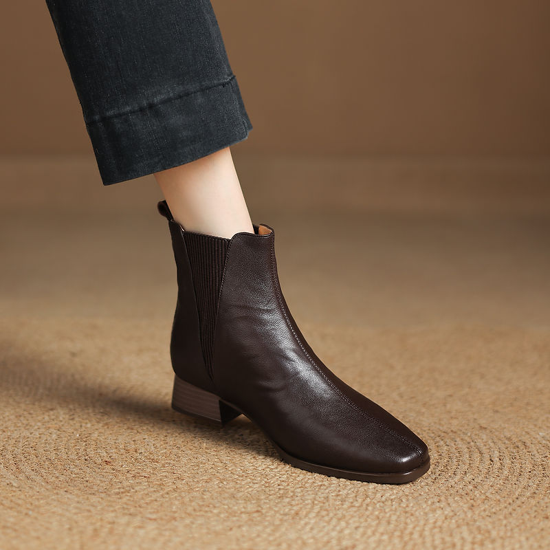 NOUVELLES Bottes d'automne pou - Leather Work Women Shoes avis et prix