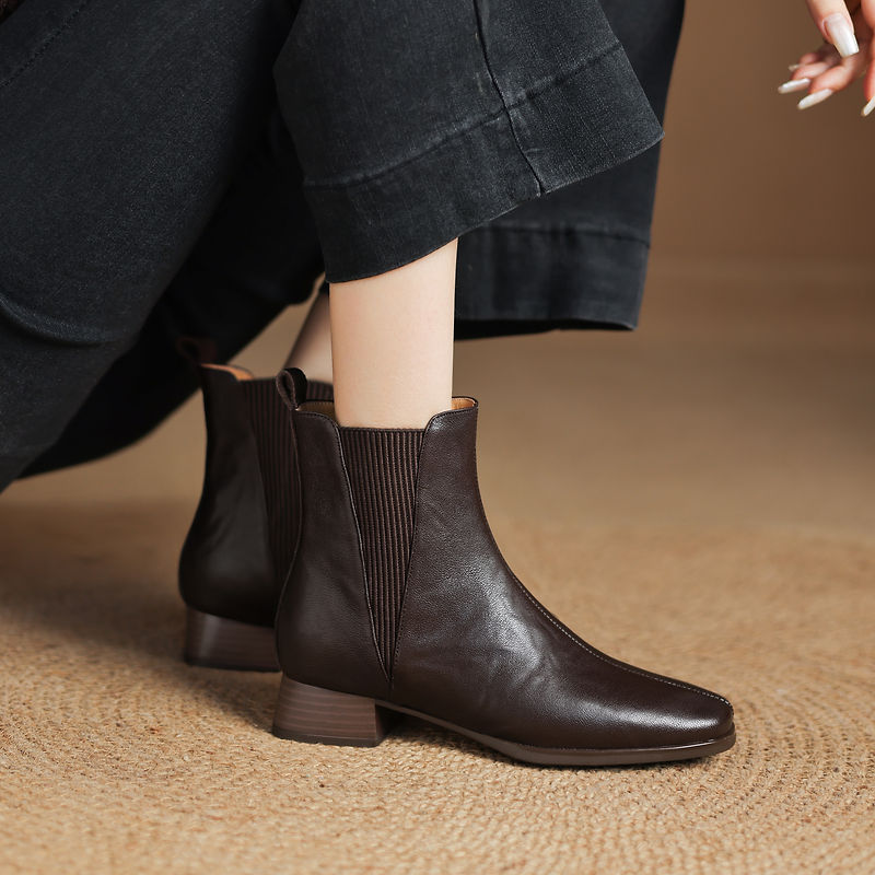 NOUVELLES Bottes d'automne pou - Leather Work Women Shoes avis et prix