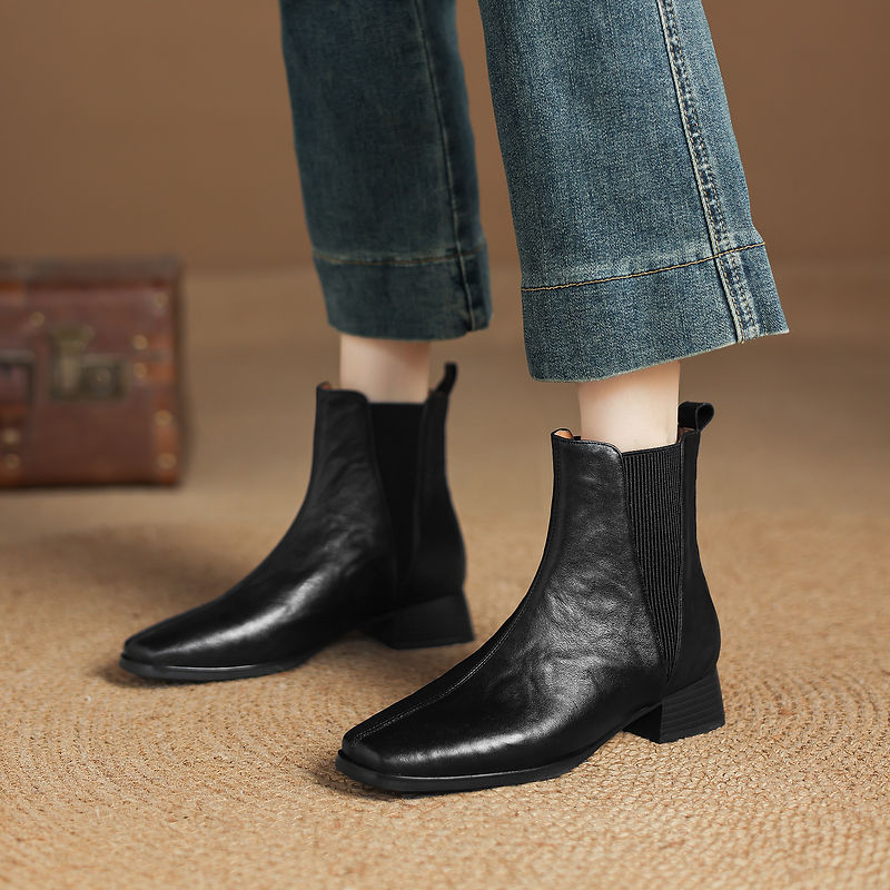 NOUVELLES Bottes d'automne pou - Leather Work Women Shoes avis et prix
