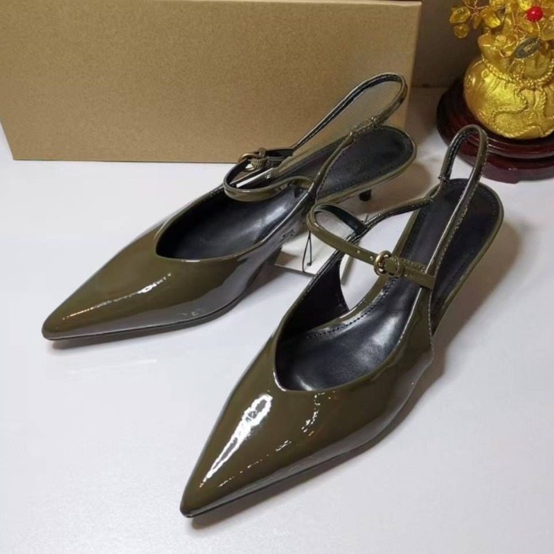 Escarpins en cuir verni élégan - Leather Work Women Shoes avis et prix