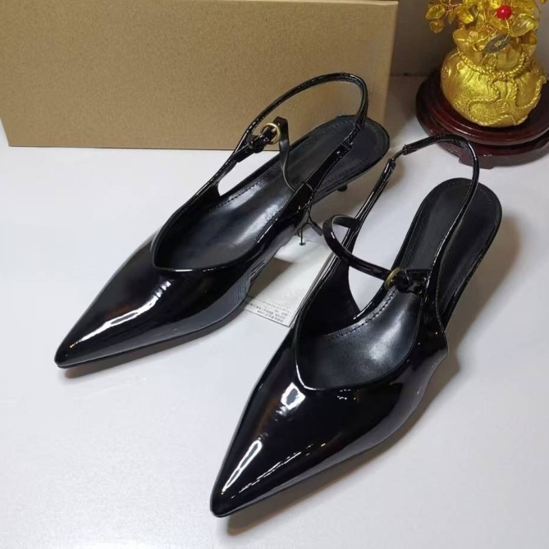 Escarpins en cuir verni élégan - Leather Work Women Shoes avis et prix