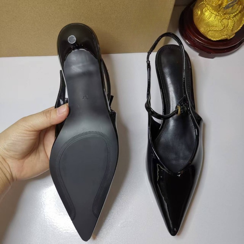 Escarpins en cuir verni élégan - Leather Work Women Shoes avis et prix