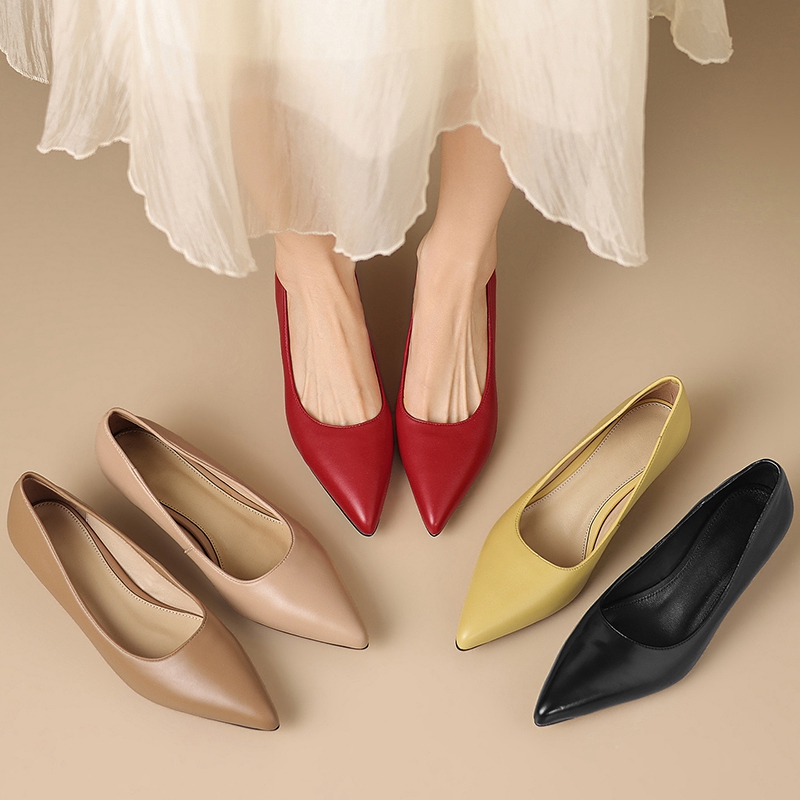 Nouvelles chaussures de travai - Leather Work Women Shoes avis et prix