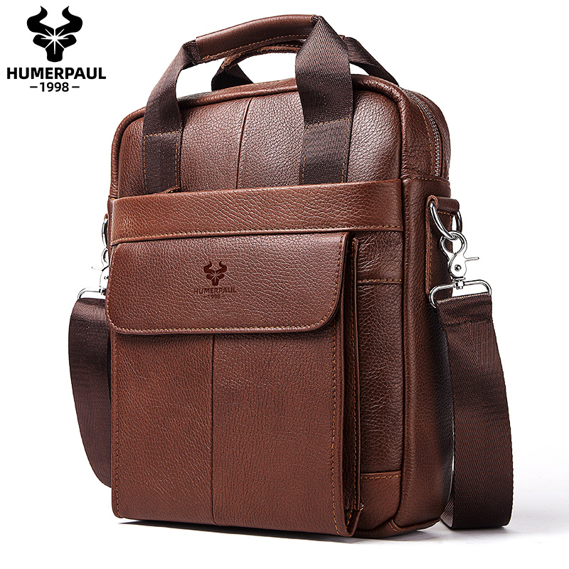 Sacs en cuir véritable durable - Leather Work Bag Mens avis et prix
